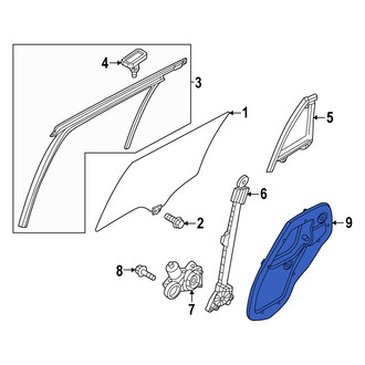 Mazda OE - Rear Left Door Access Cover