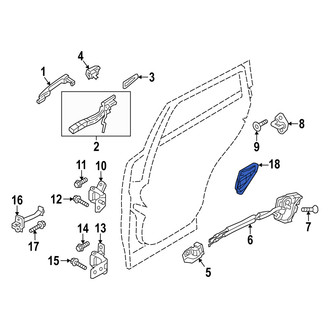 Mazda OE - Rear Left Door Access Cover
