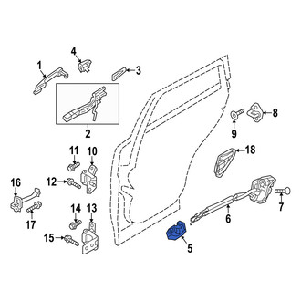 Mazda OE - Rear Left Inner Interior Door Handle