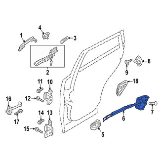 Mazda OE - Rear Left Door Latch Assembly