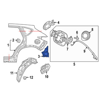 Mazda OE - Rear Right Quarter Panel Extension
