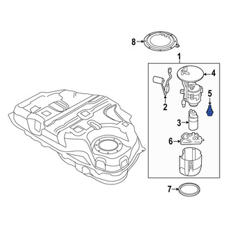 Mazda OE - Fuel Injection Pressure Regulator