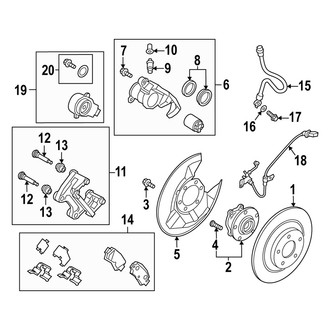 Mazda OE - Rear Suspension - Brake Components
