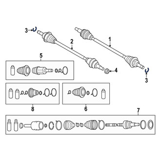 Mazda OE - CV Axle Shaft C-Clip