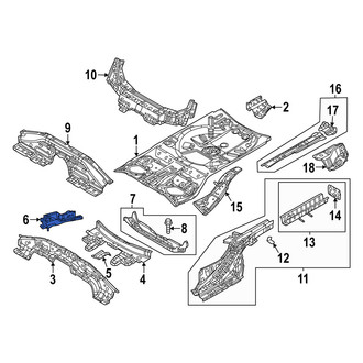 Mazda OE - Rear Left Floor Side Rail