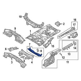 Mazda OE - Rear Lower Floor Pan Crossmember