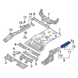 Mazda OE - Rear Left Frame Rail End