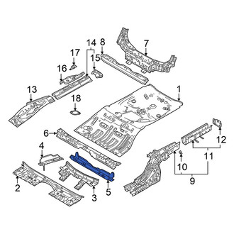 Mazda OE - Rear Lower Floor Pan Crossmember