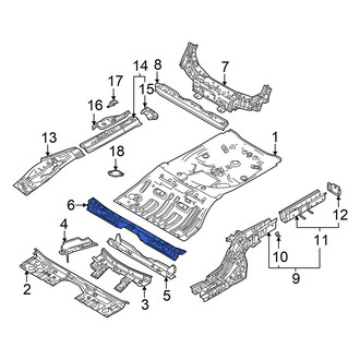 Mazda OE - Rear Upper Floor Pan Crossmember