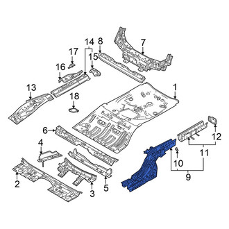 Mazda OE - Rear Left Frame Side Member Assembly