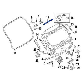 Mazda OE - Rear Upper Hatch Seal