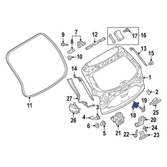 Mazda OE - Rear Liftgate Latch Release Switch