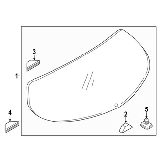 Mazda OE - Lift Gate - Glass (2.5 Turbo)