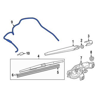 Mazda OE - Rear Liftgate Washer Hose
