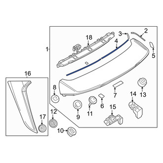 Mazda OE - Inner Spoiler Seal