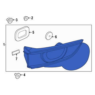 Mazda OE - Rear Left Inner Tail Light Assembly