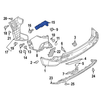 Mazda OE - Rear Left Bumper Cover Bracket