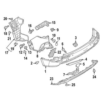 Mazda OE - Rear Bumper - Bumper & Components (Covers and Trim), (2.5 S / 2.5 Turbo)