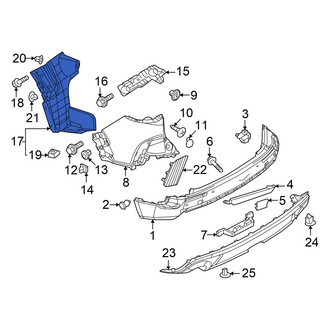 Mazda OE - Rear Left Bumper Splash Shield