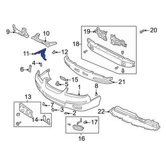 Mazda OE - Front Left Bumper Guard