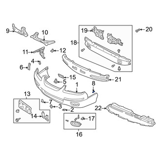 Mazda OE - Rear Bumper Seal
