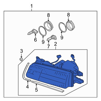 Mazda OE - Front Right Headlight Assembly