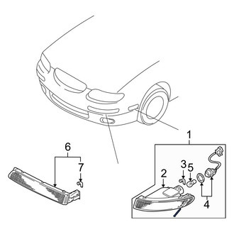Mazda OE - Front Right Turn Signal Light Assembly