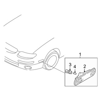 Mazda OE - Front Lamps - Side Marker Lamps