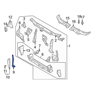 Mazda OE - Front Center Hood Latch Support
