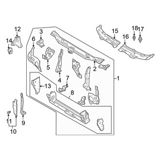 Mazda OE - Radiator Support
