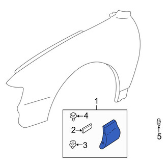 Mazda OE - Front Left Fender Molding