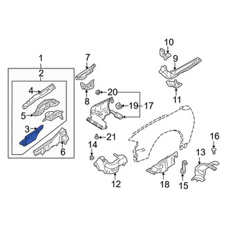 Mazda OE - Front Left Fender Apron