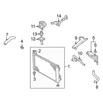 Mazda OE - Cooling - Radiator & Components (2.3L)