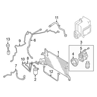 Mazda OE - Air Conditioner & Heater - Condenser, Compressor & Lines (2.3L)