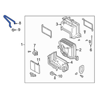 Mazda OE - HVAC Blower Motor Housing Drain Tube