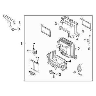 Mazda OE - Air Conditioner & Heater - Evaporator Components