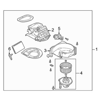 Mazda OE - Air Conditioner & Heater - Blower Motor & Fan