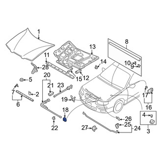 Mazda OE - Front Hood Latch