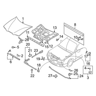 Mazda OE - Hood & Components