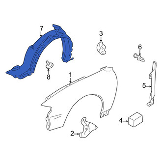 Mazda OE - Front Left Fender Splash Shield