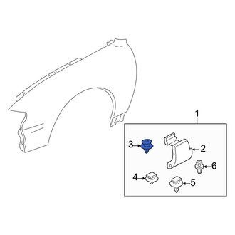 Mazda OE - Deck Lid Finish Panel Clip