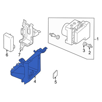 Mazda OE - ABS Hydraulic Pump Bracket