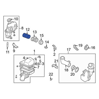 Mazda OE - Rear Engine Air Intake Hose