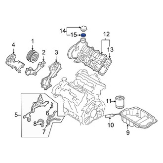 Mazda OE - Engine Oil Filler Cap O-Ring