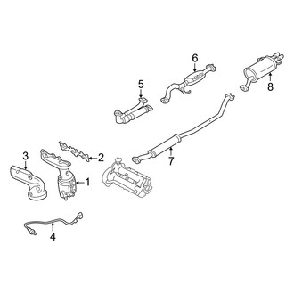 Mazda OE - Exhaust System - Exhaust Components (2.3L)