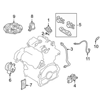 Mazda OE - Emission System - Emission Components (2.3L)