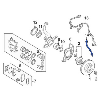 Mazda OE - Front Right Brake Hydraulic Hose