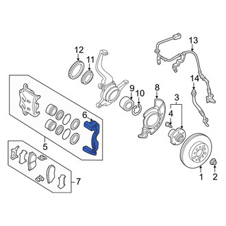 Mazda OE - Front Disc Brake Caliper Bracket