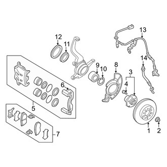 Mazda OE - Front Suspension - Brake Components