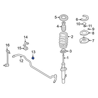 Mazda OE - Front Suspension Stabilizer Bar Bushing